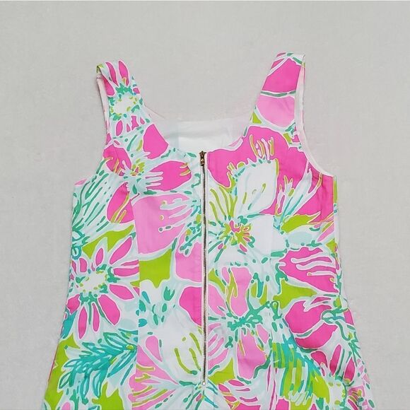 𝅺LILLY Pulitzer Cathy Flamingo Pink Don't Give A Cluck Shift Dress 00 - Picture 7 of 12